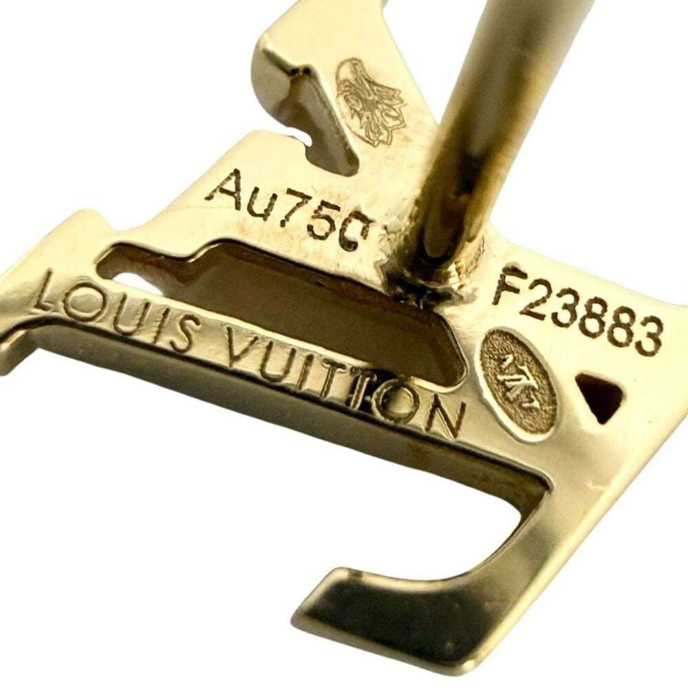 LOUIS VUITTON 18k Gold Earrings - Picture 7 of 10